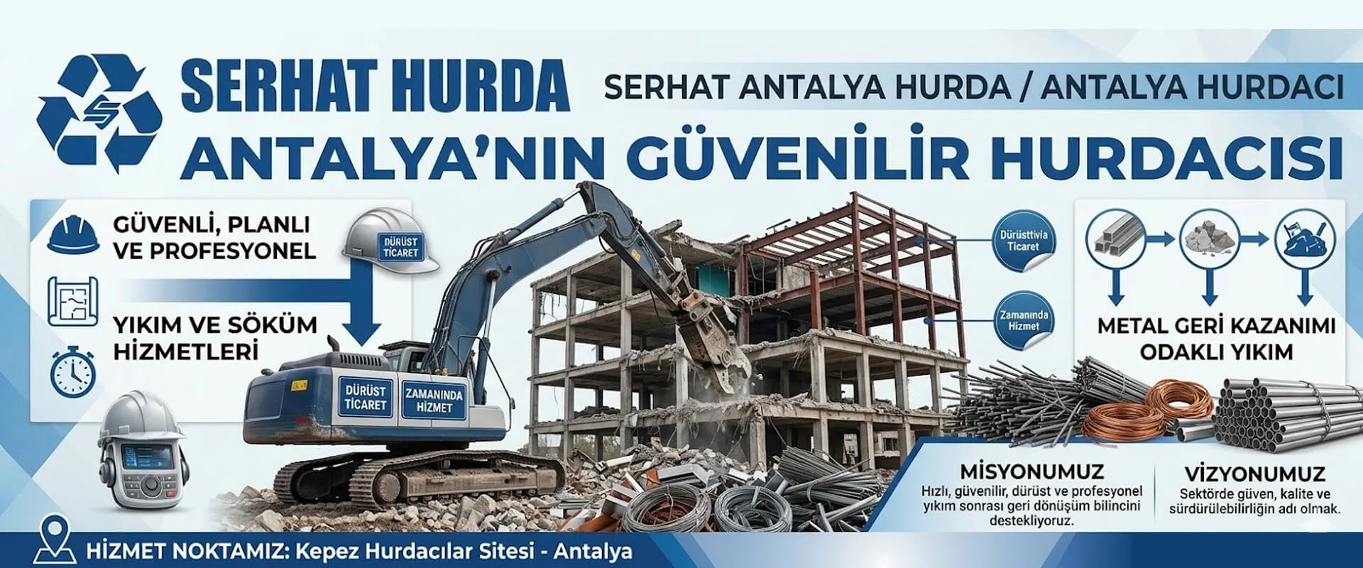 Yıkım & Söküm İşleri - Serhat Antalya Hurda - Antalya Hurdacı